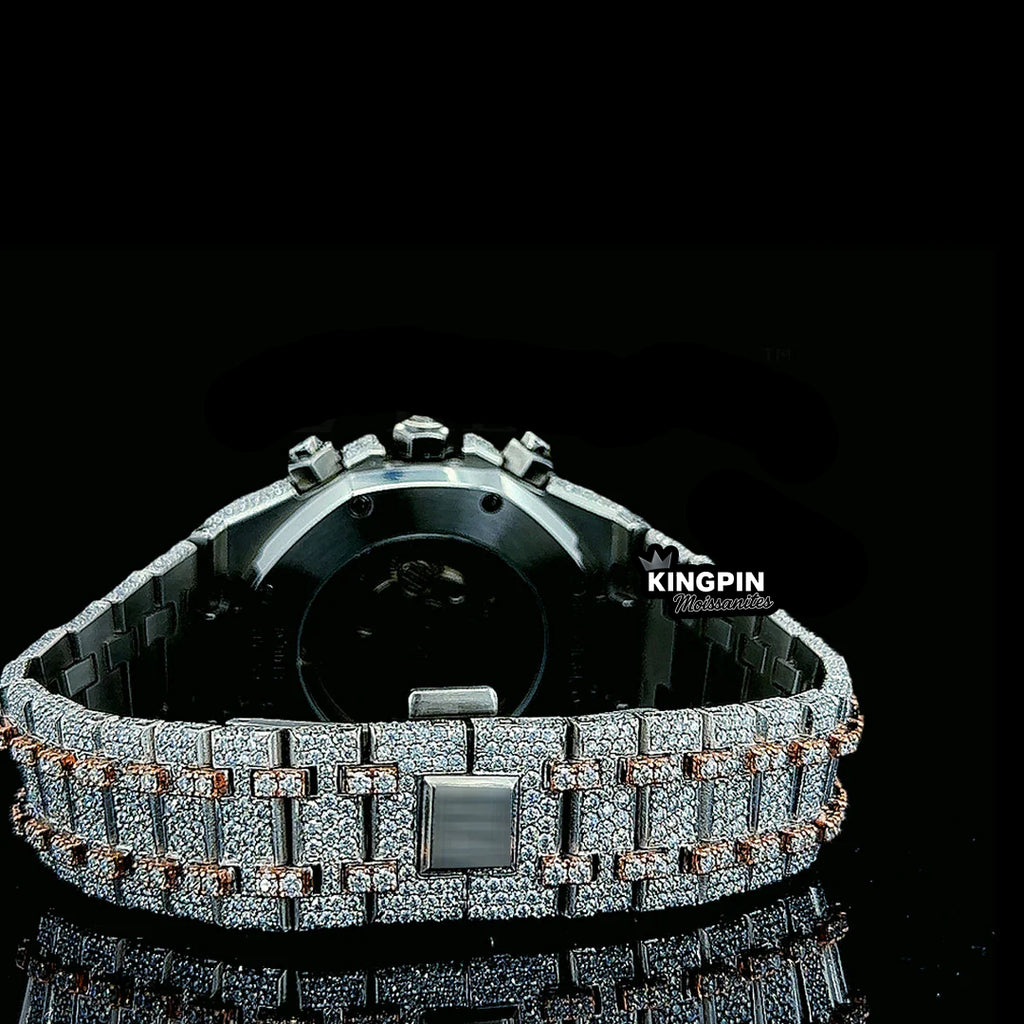 AP Chronograph Gold Moissanite Watch