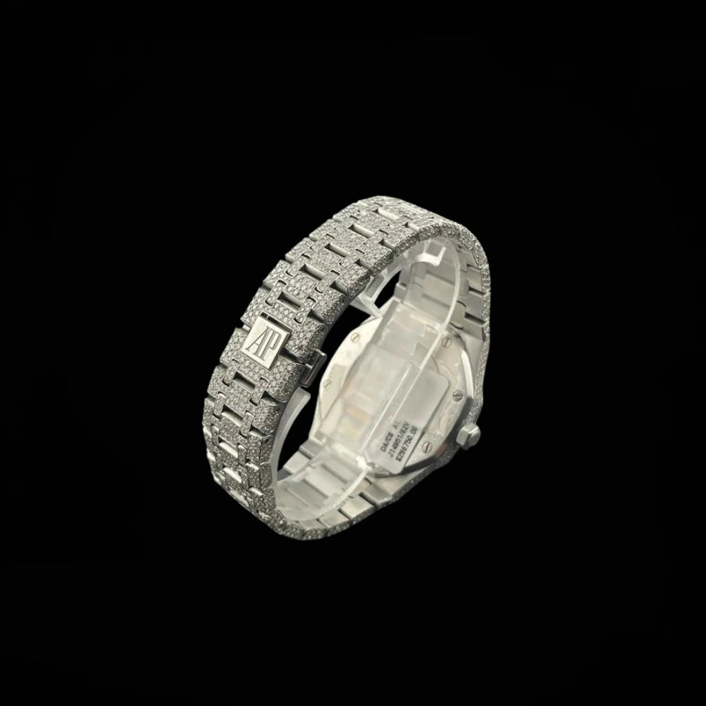 Ap Moissanite Arabic Iced Out Watch