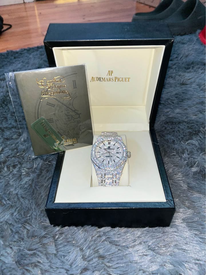 AP Iced Out Moissanite