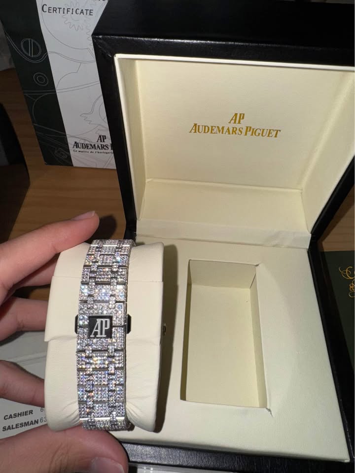 Ap Moissanite Arabic Iced Out Watch