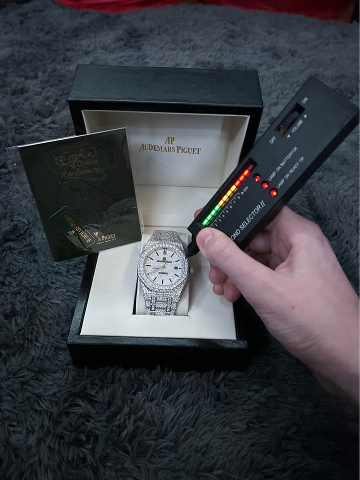 AP Iced Out Moissanite