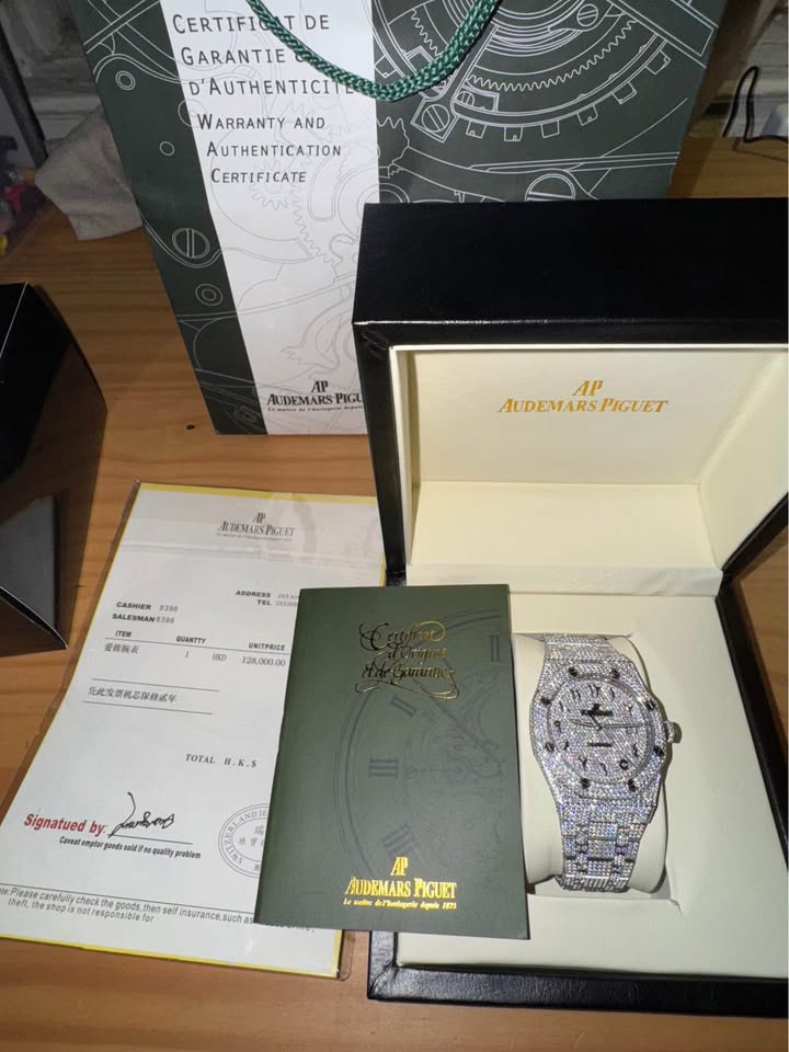 Ap Moissanite Arabic Iced Out Watch