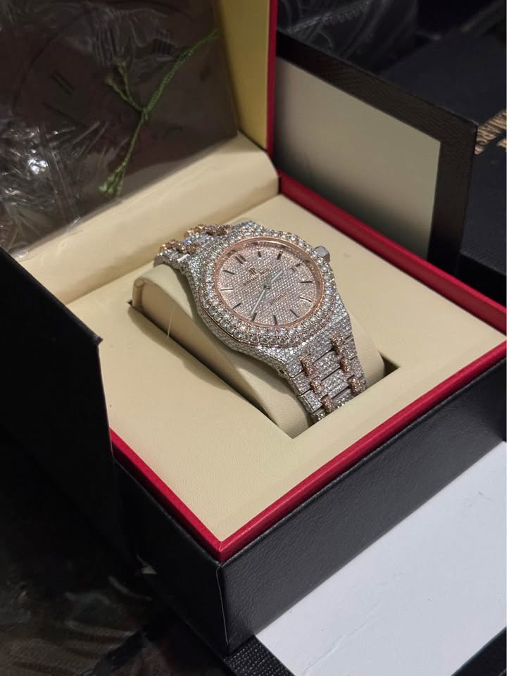 Ap Moissanite Two Tone Watch