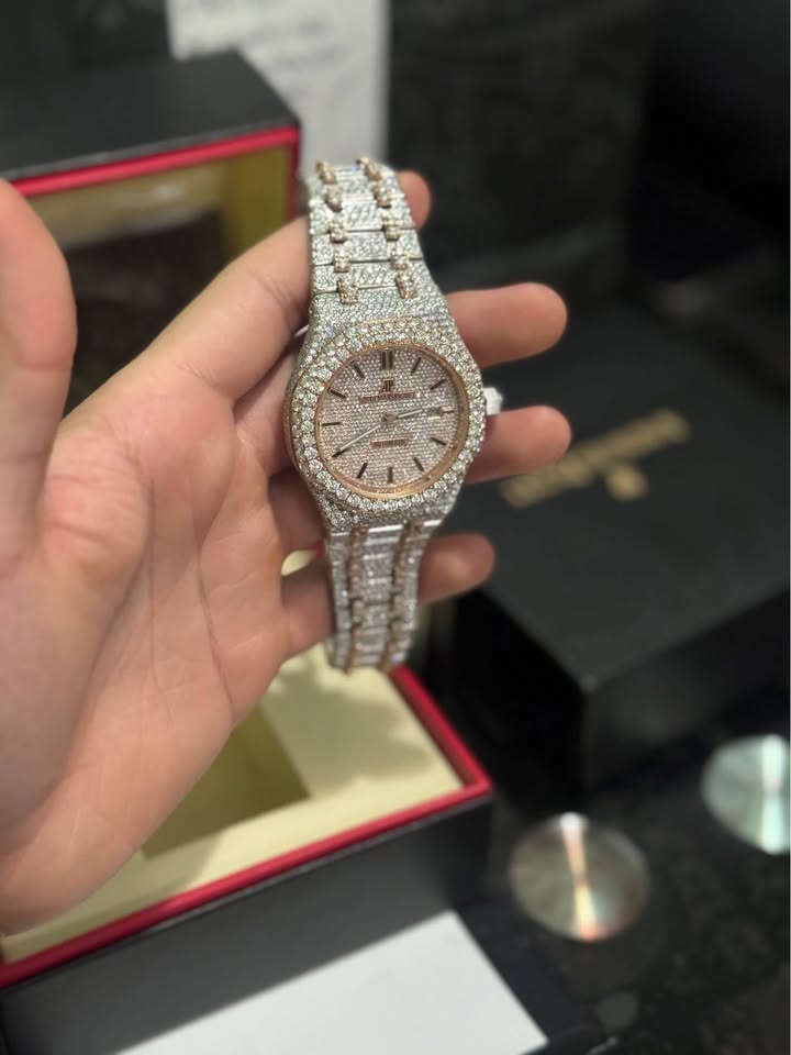 Ap Moissanite Two Tone Watch