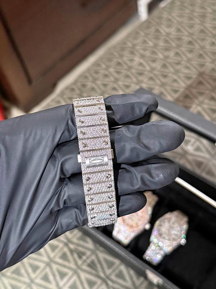 Catier Skeleton Moissanite Iced Out Watch