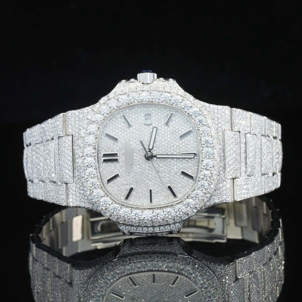 Patek Philippe Moissanite Iced Out Watch