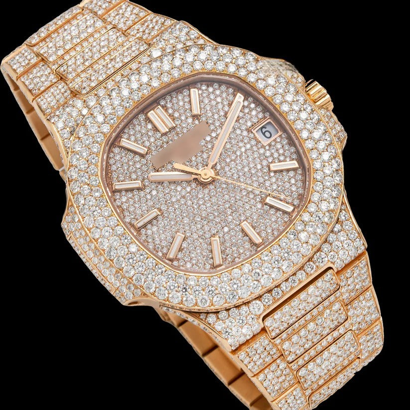 Patek Philippe Gold Moissanite Watch