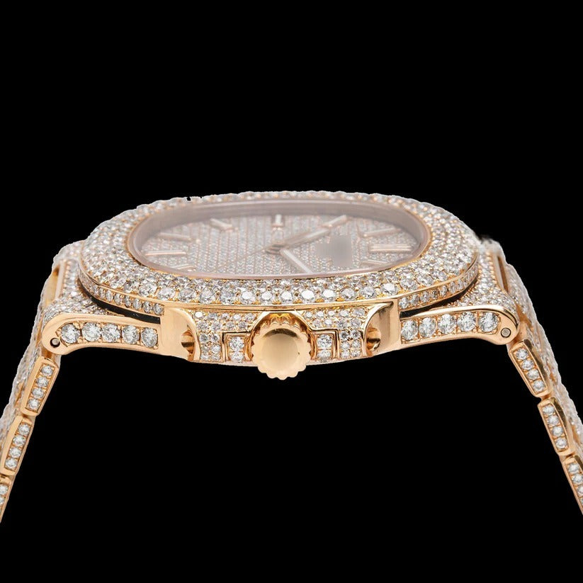 Patek Philippe Gold Moissanite Watch