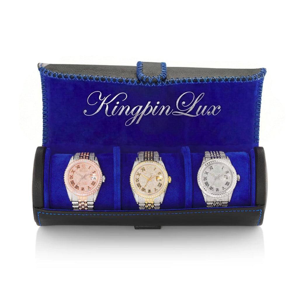 Custom Made Two Tone Moissanite Watch