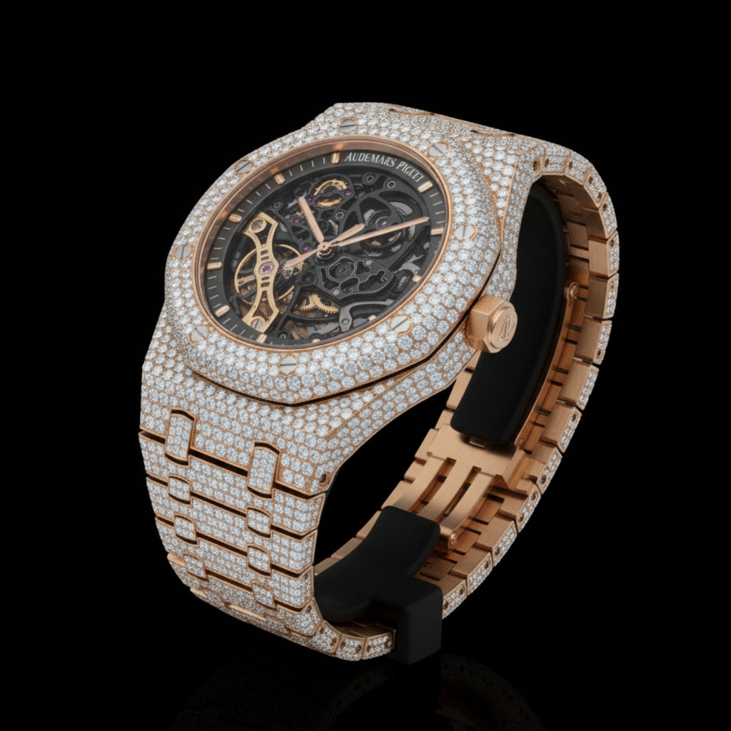 Ap Skeleton Bustdown Yellow Two Tone