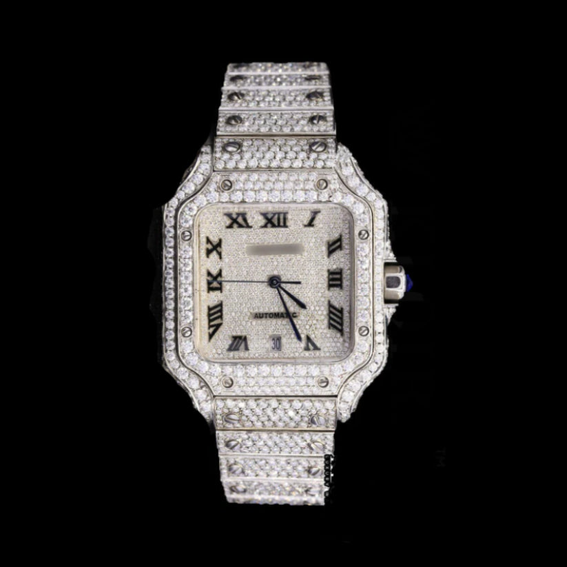 Cartier Iced Out Moissanite