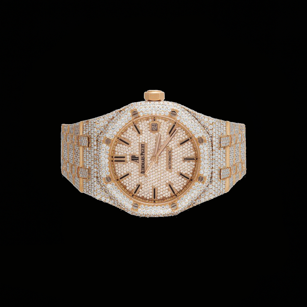 Ap Moissanite Yellow Two Tone Watch