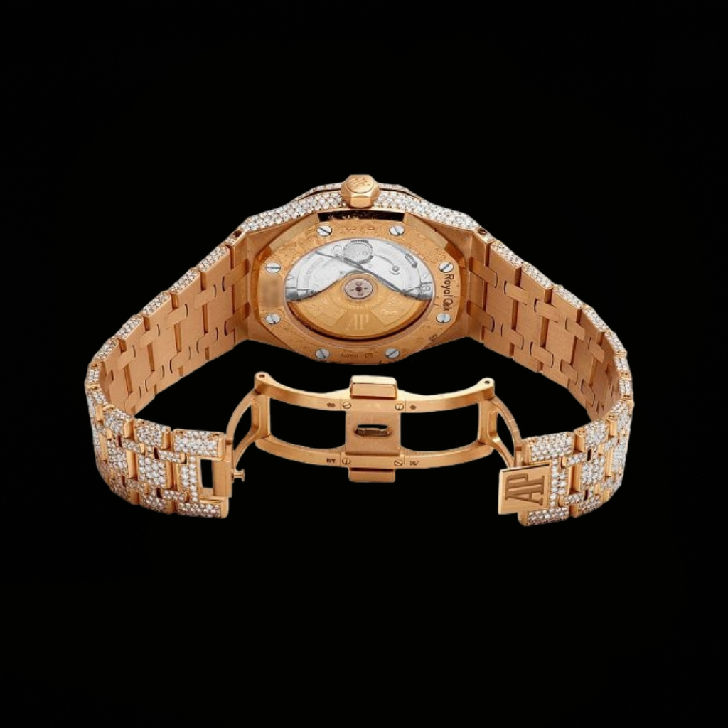 Ap Moissanite Yellow Two Tone Watch