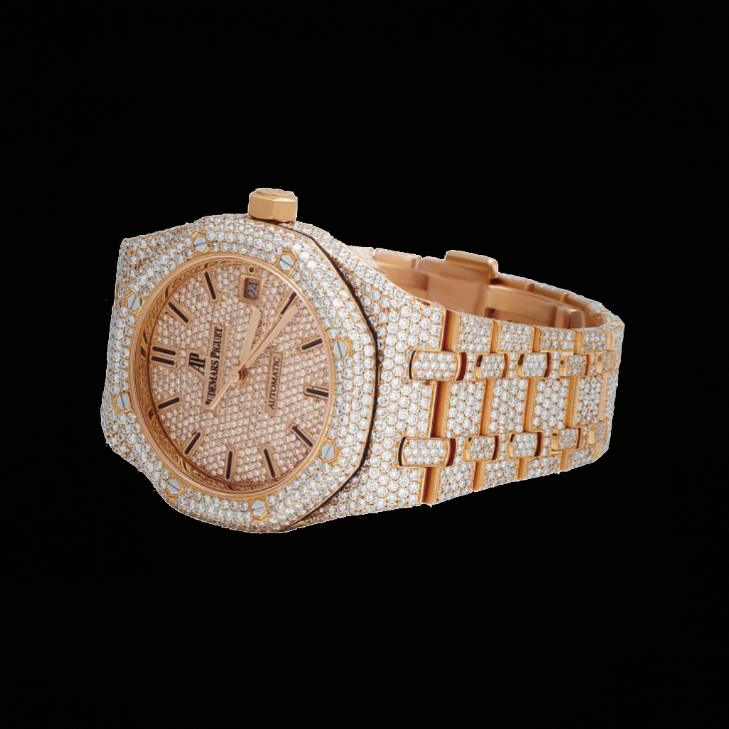 Ap Moissanite Yellow Two Tone Watch