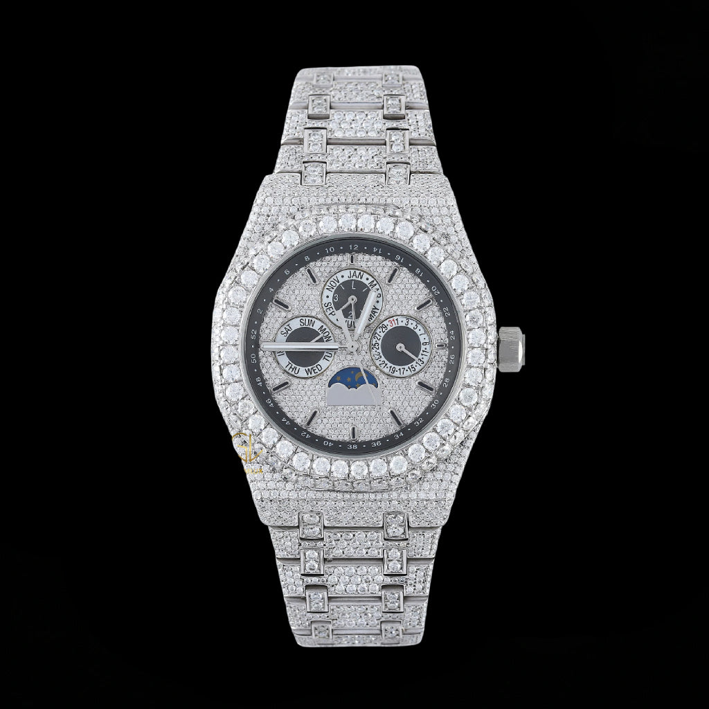 AP Moissanite Chronograph Watch