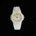 Custom Made VVS Yellow Moissanite Nautilus Watch