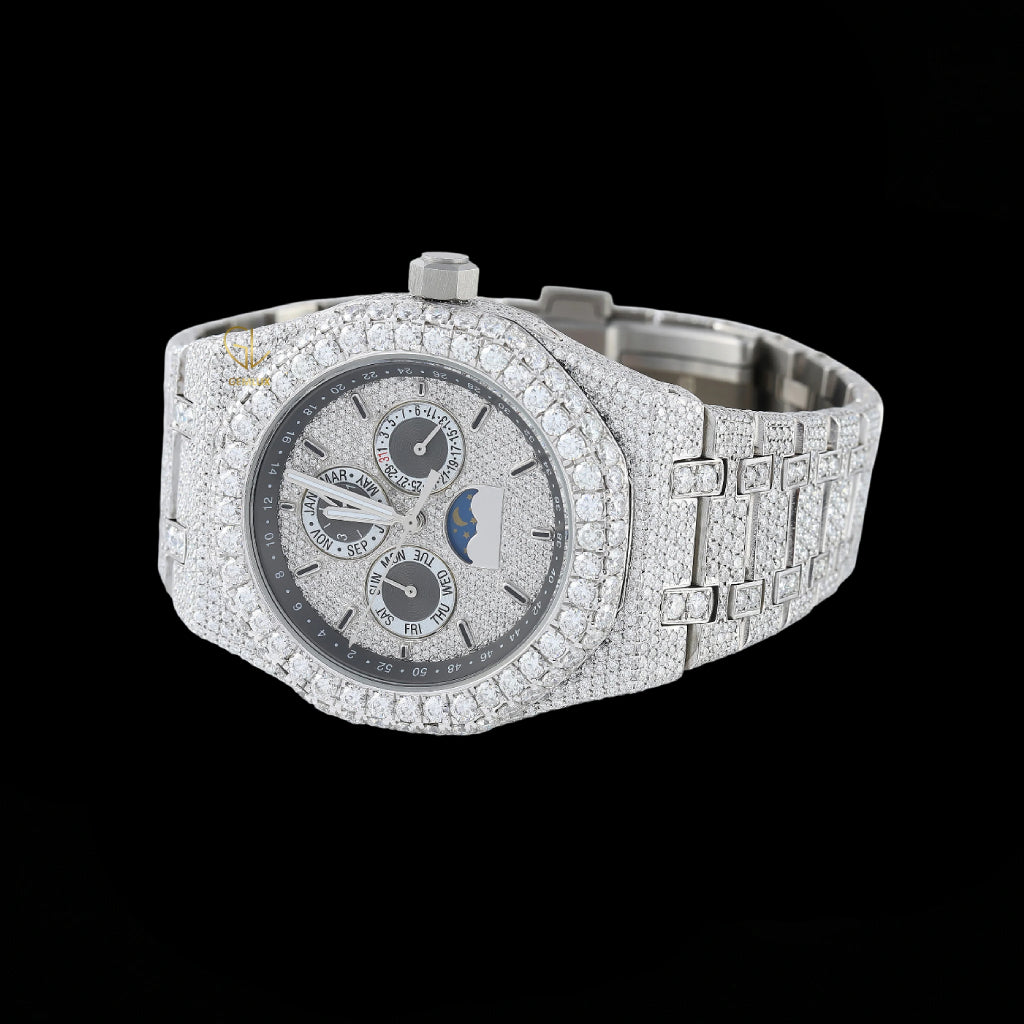 AP Moissanite Chronograph Watch