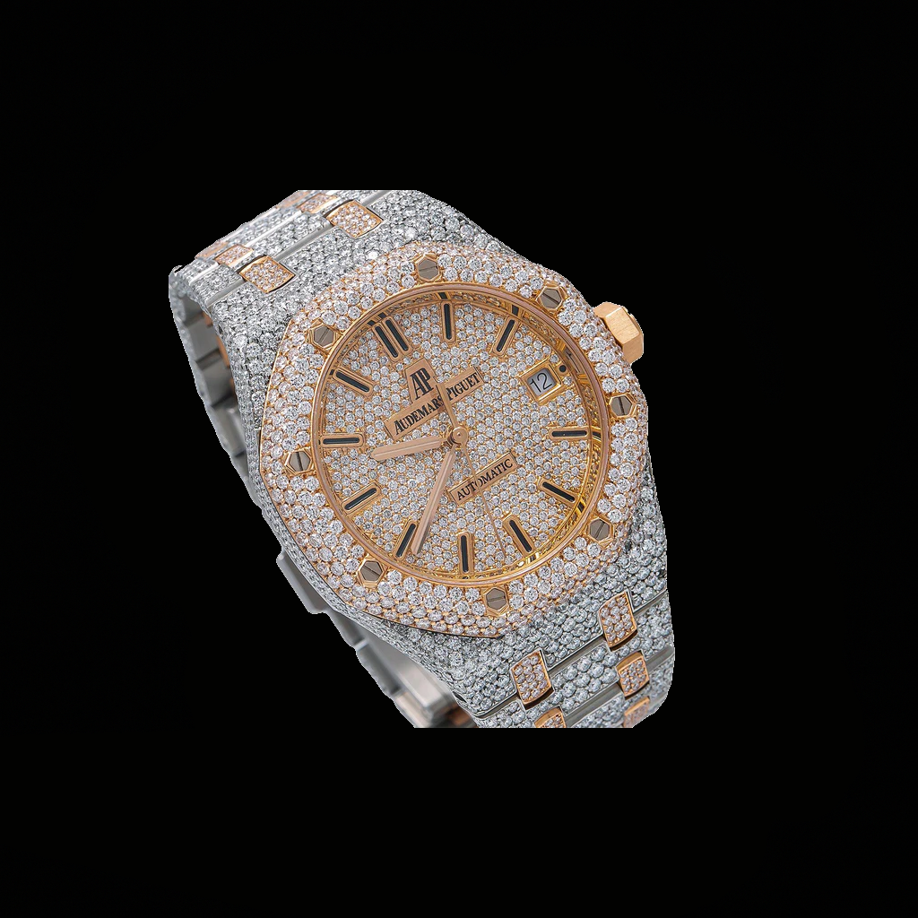 Ap Moissanite Two Tone Watch