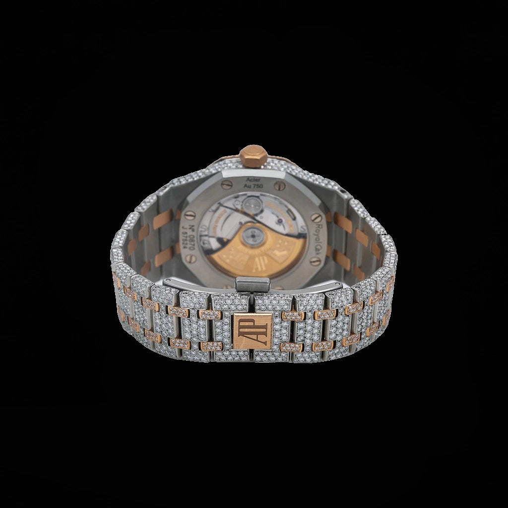 Ap Moissanite Two Tone Watch