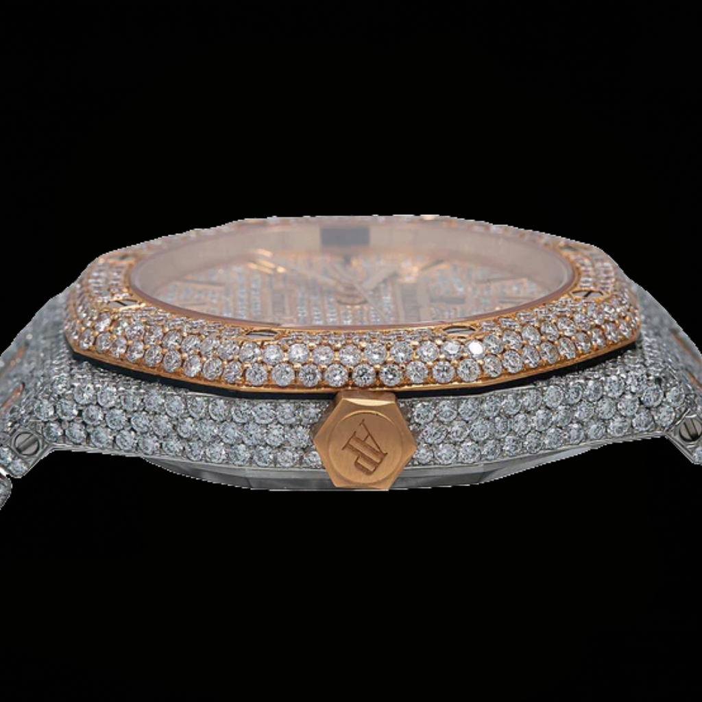 Ap Moissanite Two Tone Watch