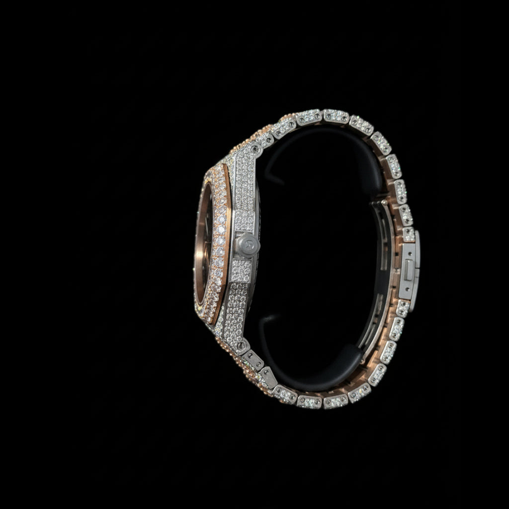 Ap Skeleton Two Tone Moissanite