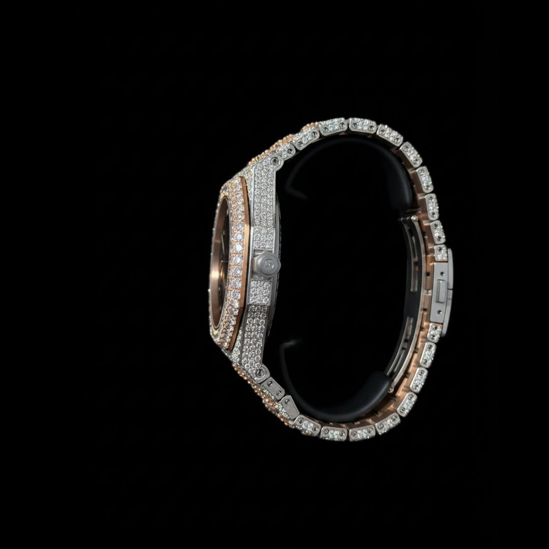 Ap Skeleton Two Tone Moissanite