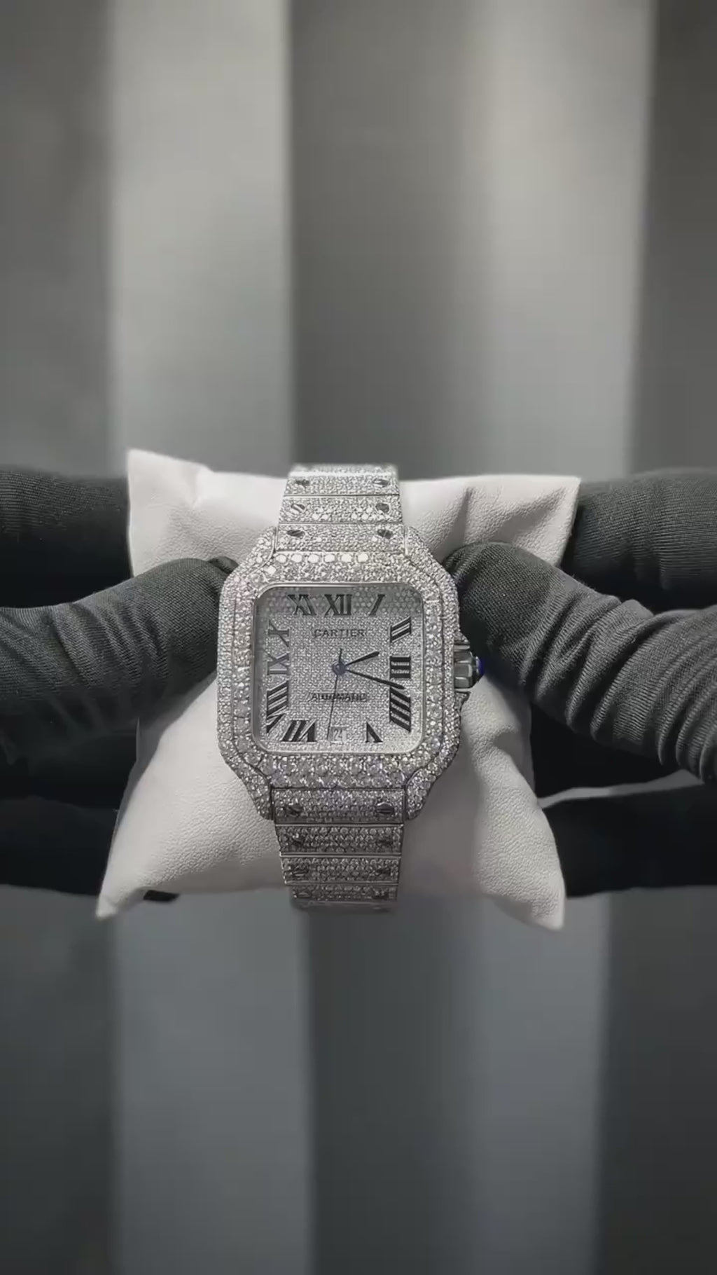 Cartier Iced Out Moissanite