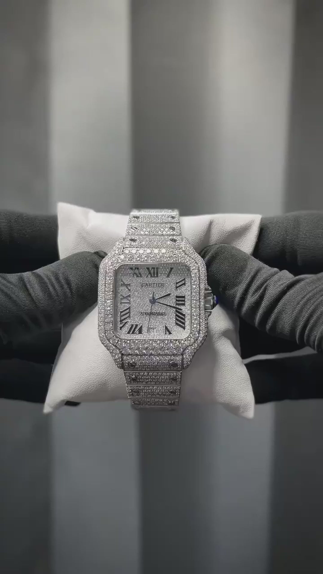Cartier Iced Out Moissanite