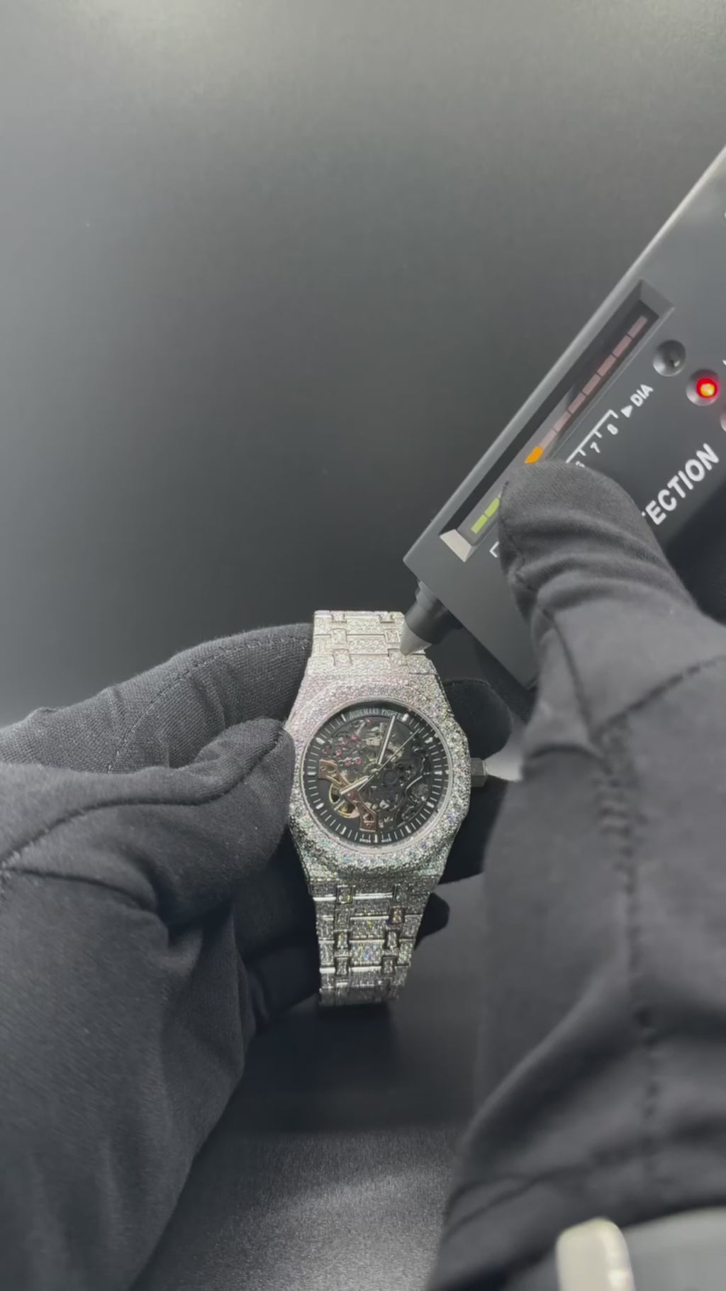 Ap Skeleton Moissanite Iced Out Watch