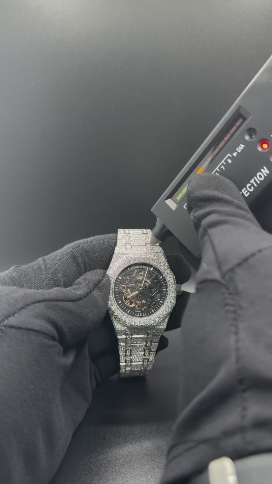 Ap Skeleton Moissanite Iced Out Watch