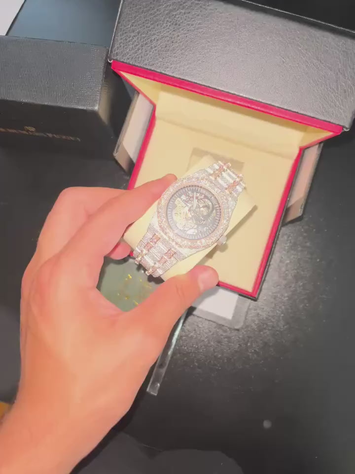 Ap Skeleton Two Tone Moissanite