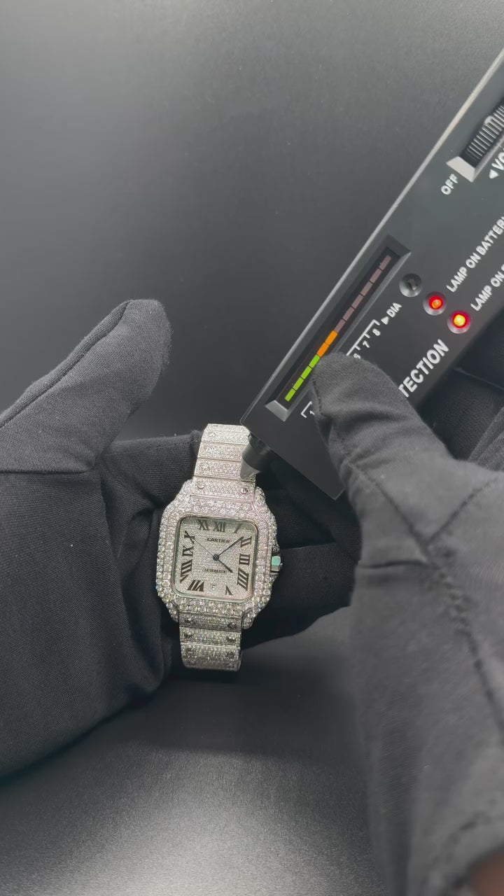 Cartier Iced Out Moissanite