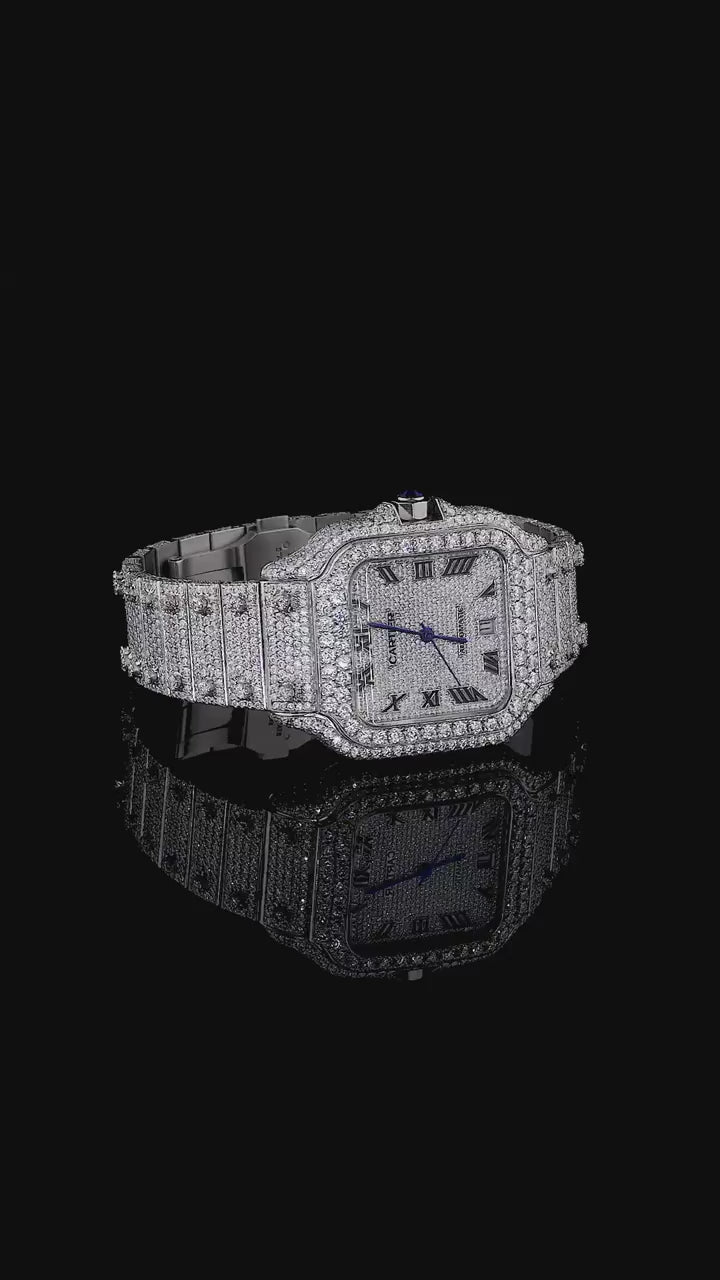 Cartier Iced Out Moissanite