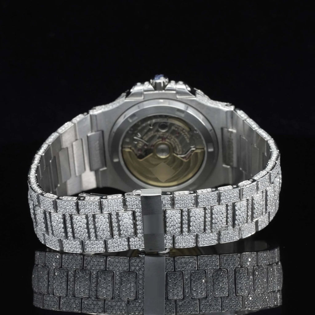 Patek Philippe Moissanite Two Tone Iced Out Watch
