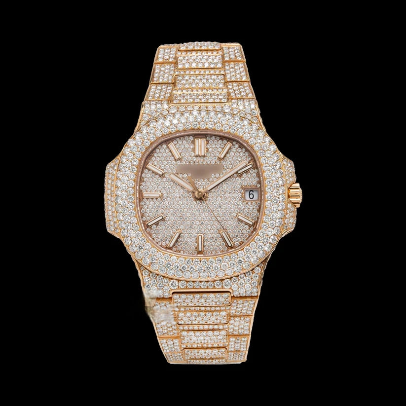 Patek Philippe Gold Moissanite Watch
